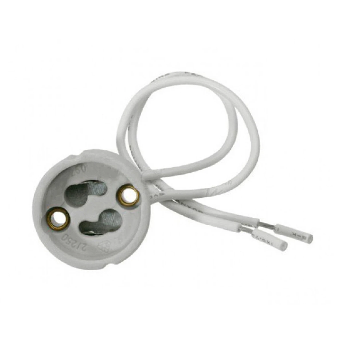 ADELEQ ντουί λάμπας GU10 με καλώδιο 16-73, 15cm, 230V, κεραμικό, λευκό - Image 1