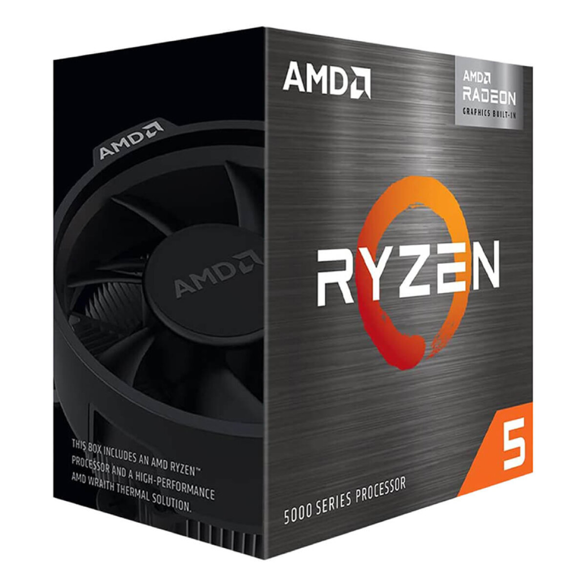 100-100000252BOX AMD CPU Ryzen 5 5600G, 3.9GHz, 6 Cores, AM4, 19MB, Wraith Stealth cooler - Image 1