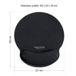DELOCK Mousepad 12559 με στήριγμα καρπού, 252 x 227mm, μαύρο - Image 2