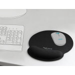 DELOCK Mousepad 12559 με στήριγμα καρπού, 252 x 227mm, μαύρο - Image 3
