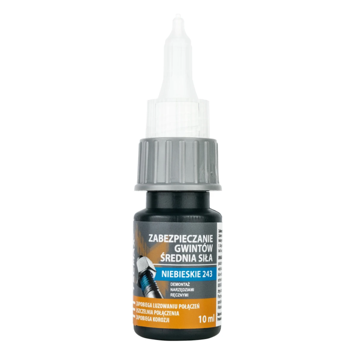 TECMAXX κόλλα Threadlock 14-035, μεσαίας αντοχής, 10ml, μπλε - Image 1