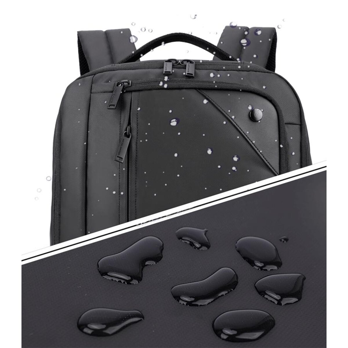 1500346-BK-8 ARCTIC HUNTER τσάντα πλάτης 1500346 με θήκη laptop 15.6", 15L, μαύρη - Image 7