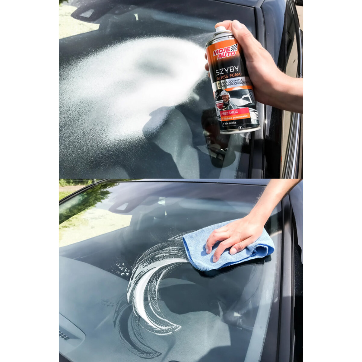 MOJE AUTO αφρός καθαρισμού τζαμιών αυτοκινήτου 19-025, 400ml - Image 2