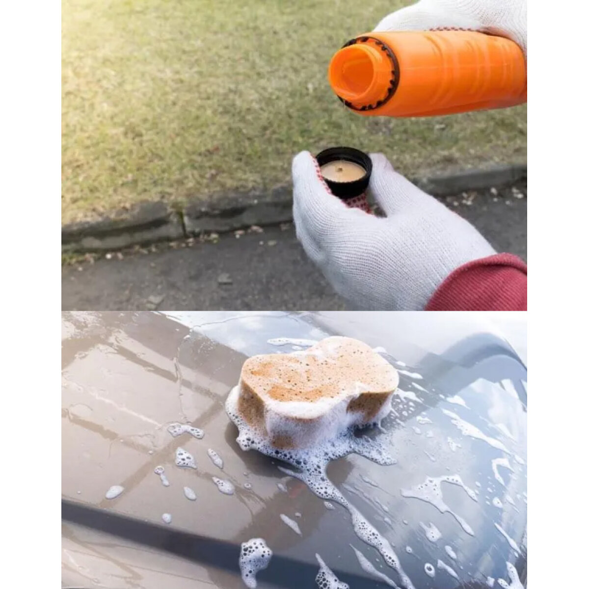 MOJE AUTO σαμπουάν αυτοκινήτου με κερί 19-027E, άρωμα πορτοκάλι, 1.3L - Image 2