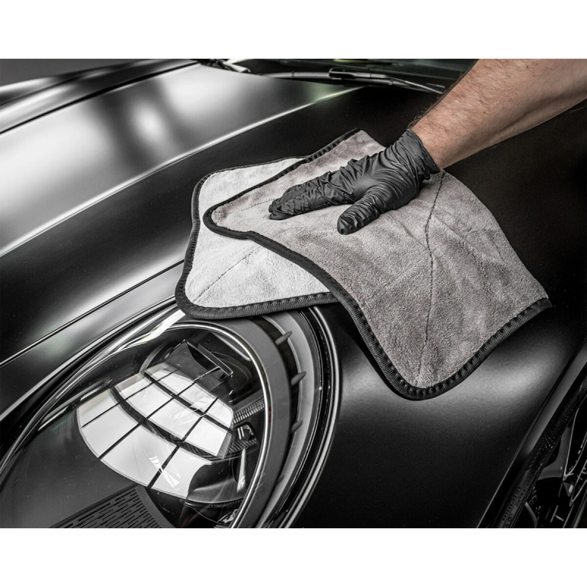 MOJE AUTO απορροφητική πετσέτα μικροϊνών 19-631, 40x60cm, γκρι - Image 2