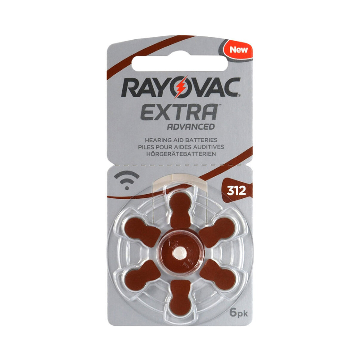 RAYOVAC μπαταρίες ακουστικών βαρηκοΐας 312MF, mercury free, 1.4V, 6τμχ - Image 1