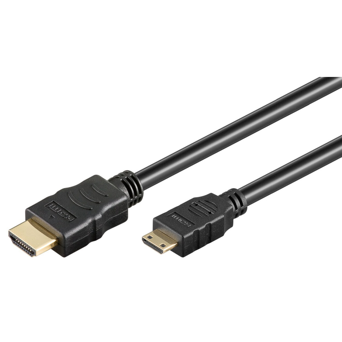 GOOBAY καλώδιο mini HDMI σε HDMI 31934 με Ethernet, 4K/30Hz, 5m, μαύρο - Image 1
