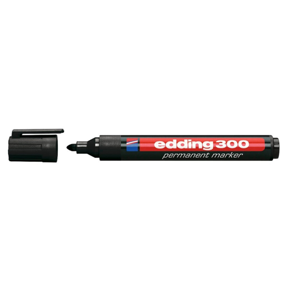 EDDING ανεξίτηλος μαρκαδόρος 300, 1.5-3mm, επαναγεμιζόμενος, μαύρος - Image 1