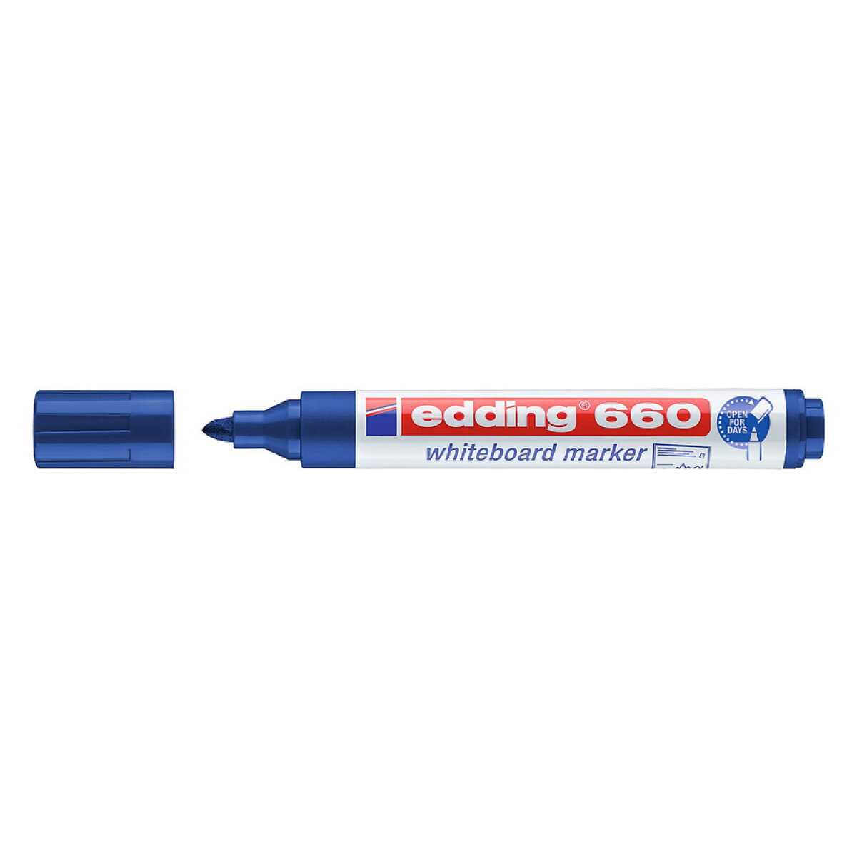 4-660003 EDDING μαρκαδόρος ασπροπίνακα 660, επαναγεμιζόμενος, μπλε - Image 1
