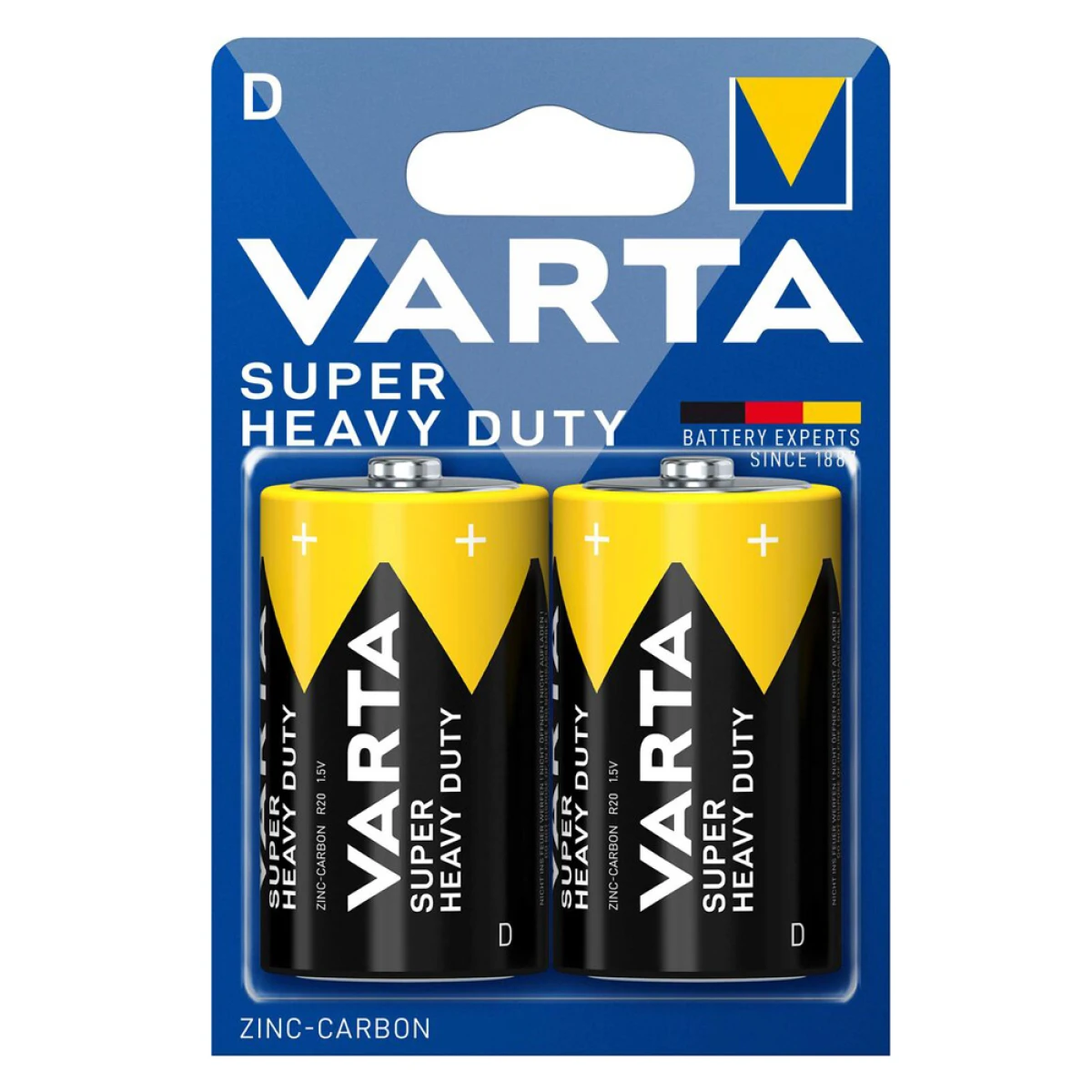 VARTA μπαταρίες Zinc Carbon Super Heavy Duty, D/R20P, 1.5V, 2τμχ - Image 1