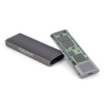 DELOCK θήκη για M.2 NVMe PCIe/SATA SSD 42019, tool free, 10Gbps, μαύρη - Image 2