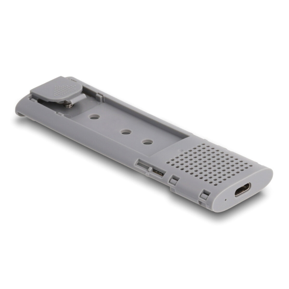 42019-5 DELOCK θήκη για M.2 NVMe PCIe/SATA SSD 42019, tool free, 10Gbps, μαύρη - Image 6