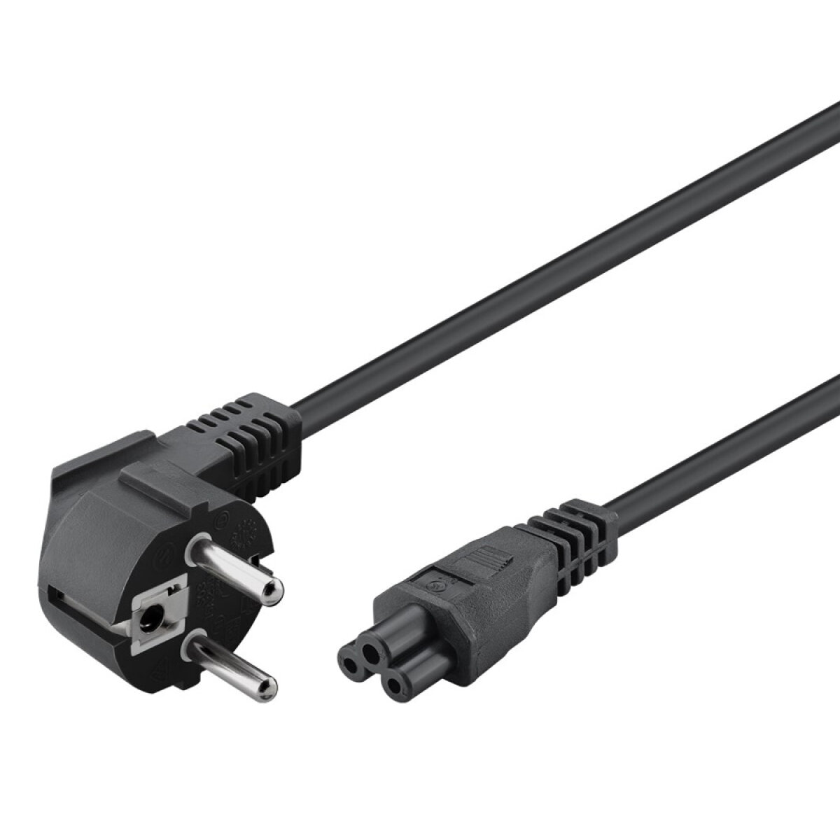 GOOBAY καλώδιο τροφοδοσίας 44877, γωνιακό, 0.75mm², 3m, μαύρο - Image 2