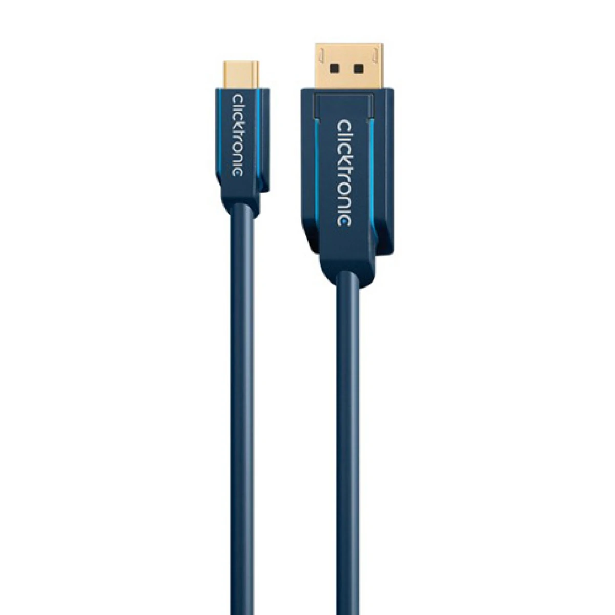 CLICKTRONIC καλώδιο DisplayPort σε USB Type-C 44931, 4K/60Hz, 1m, μπλε - Image 1
