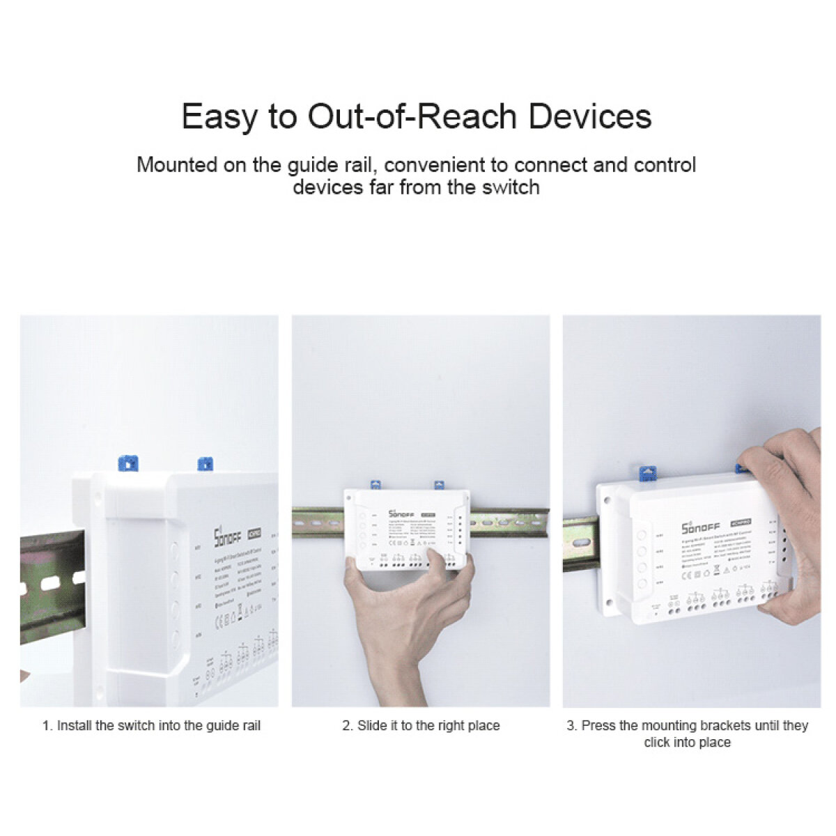 4CHR3-2 SONOFF Smart Διακόπτης WiFi 4CH R3, 4 θέσεων, 16A, λευκός - Image 4