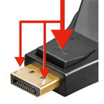 GOOBAY αντάπτορας DisplayPort σε DVI-D 1.1 51720, gold-plated, μαύρος - Image 2