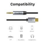 CABLETIME καλώδιο USB-C σε 3.5mm CT-CMAUDIO, AUX, 1.8m, μαύρο - Image 3