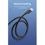 CABLETIME καλώδιο προέκτασης USB CT-AMAFN, 5Gbps, 2m, μαύρο - Image 5