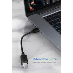 CABLETIME καλώδιο προέκτασης USB CT-AMAF2, 3A, 480Mbps, 0.5m, μαύρο - Image 2