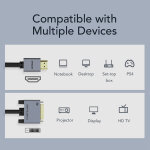 CABLETIME καλώδιο HDMI σε DVI PH241G, 1080p/60Hz, 2m, μαύρο - Image 4