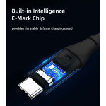 CABLETIME καλώδιο USB-C σε USB-C CT-CMCM, 60W, 480Mbps, 2m, μαύρο - Image 8