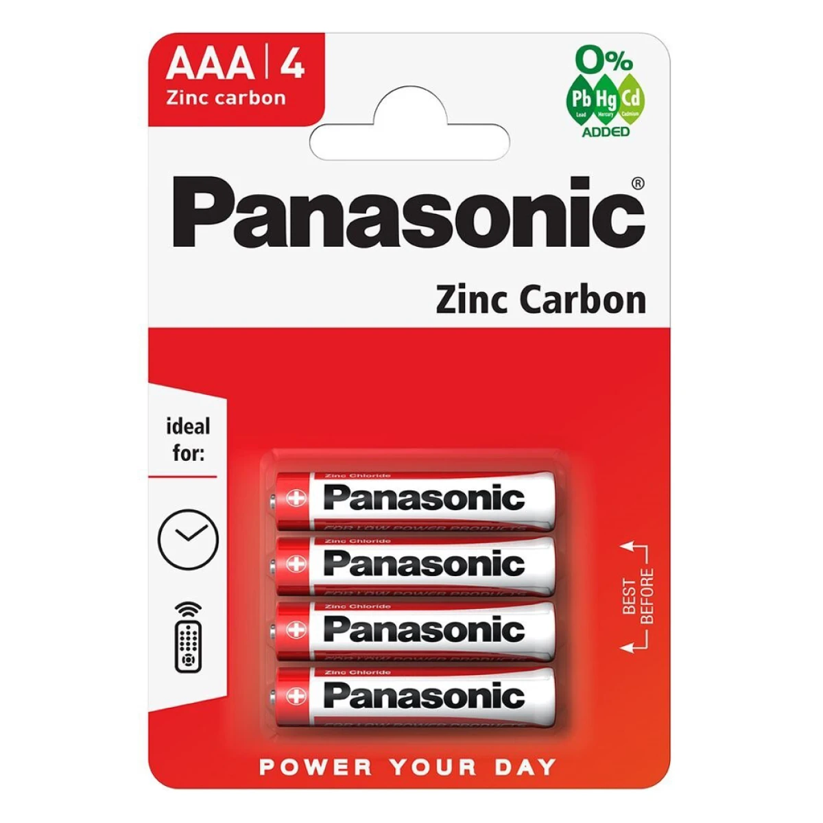 PANASONIC μπαταρίες Zinc Carbon, AAA/R03, 1.5V, 4τμχ - Image 1