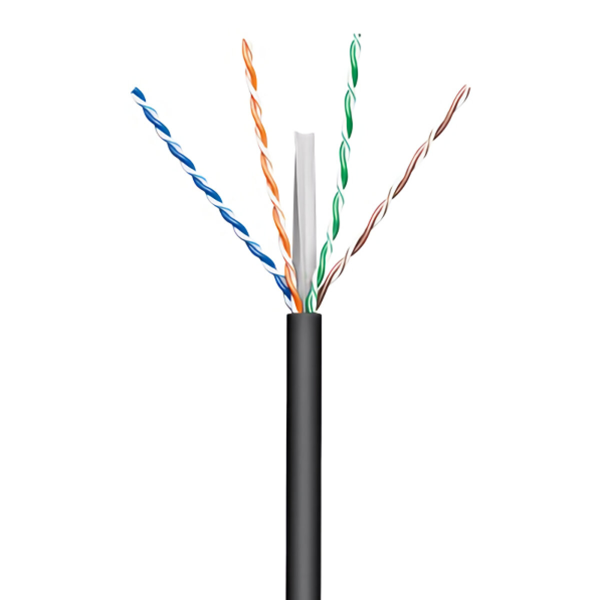 GOOBAY καλώδιο δικτύου 57293, CAT 6 U/UTP, CCA, έως 50m, 100m, μαύρο - Image 2