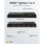 GOOBAY HDMI splitter 58482, 4 σε 1, 4K/30Hz, μαύρο - Image 5