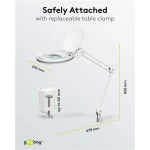 GOOBAY μεγεθυντικός φακός 60361 με σφιγκτήρα, LED, 3 διόπτρες, λευκός - Image 8