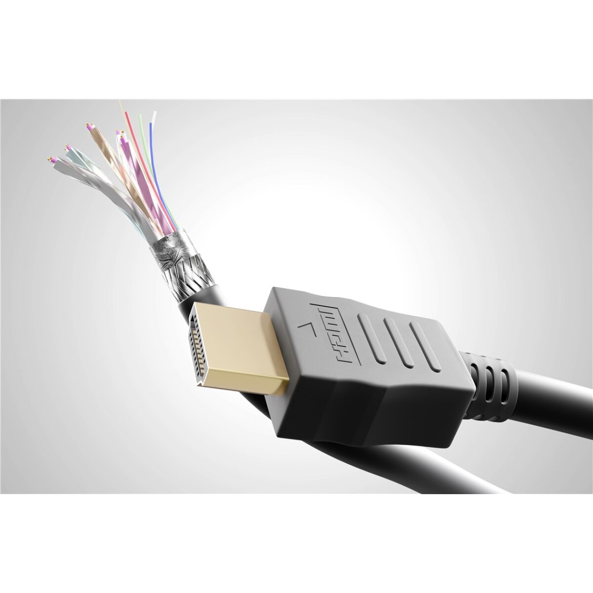 61159-1 GOOBAY καλώδιο HDMI 2.0 61159 με Ethernet, 4K/60Hz, 18 Gbps, 2m, μαύρο - Image 2