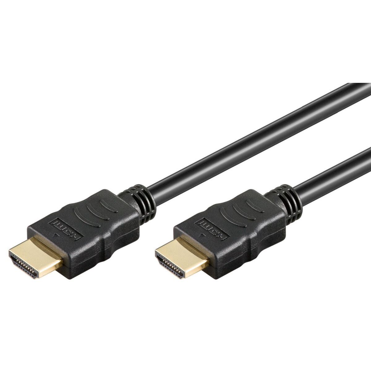 61159 GOOBAY καλώδιο HDMI 2.0 61159 με Ethernet, 4K/60Hz, 18 Gbps, 2m, μαύρο - Image 1