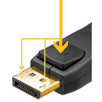 GOOBAY καλώδιο DisplayPort 61699, 8K/60Hz, 32.4 Gbps, 5m, μαύρο - Image 3