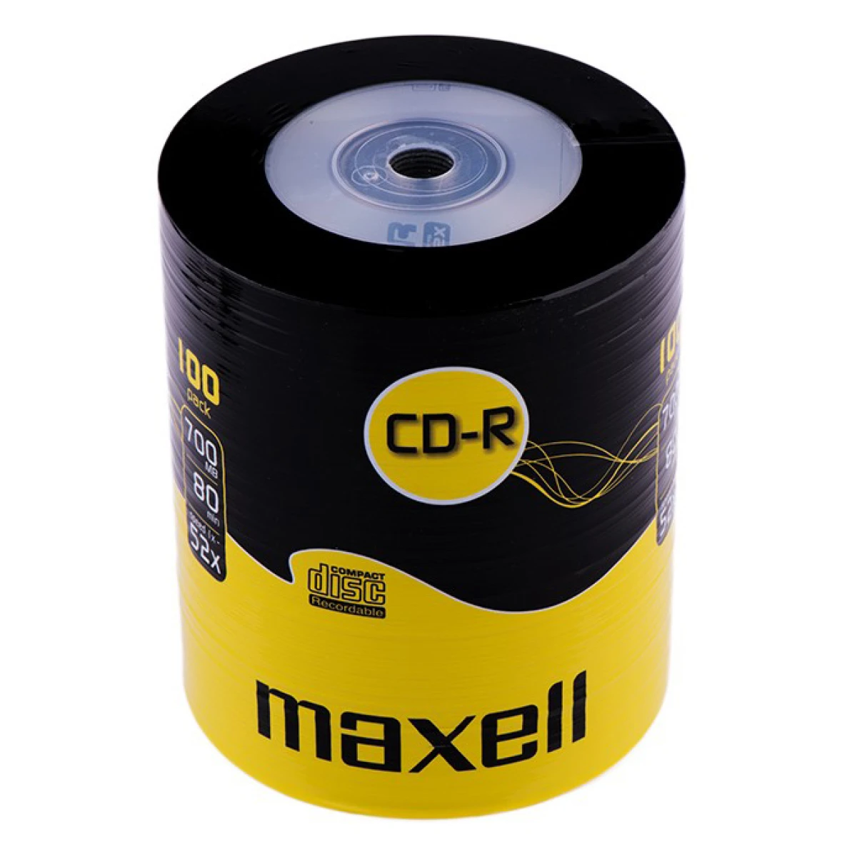 MAXELL CD-R 624037, 700ΜΒ, 80min, 52x speed, spindle pack 100τμχ - Image 1