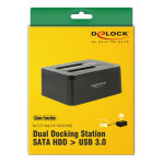 DELOCK docking station για 2.5" ή 3.5" SATA HDD/SSD 62661, 2 θέσεων, 6Gbps, clone function, μαύρο - Image 6