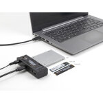 DELOCK docking station για M.2 NVMe/SATA ή 2.5"/3.5" SSD/HDD 64252, 10Gbps, clone function, μαύρο - Image 2