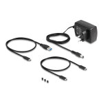 DELOCK docking station για M.2 NVMe/SATA ή 2.5"/3.5" SSD/HDD 64252, 10Gbps, clone function, μαύρο - Image 4