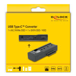 DELOCK docking station για M.2 NVMe/SATA ή 2.5"/3.5" SSD/HDD 64253, 10Gbps, μαύρο - Image 5