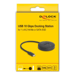 DELOCK docking station για M.2 NVMe/SATA SSD 64254, 10Gbps, μαύρο - Image 3