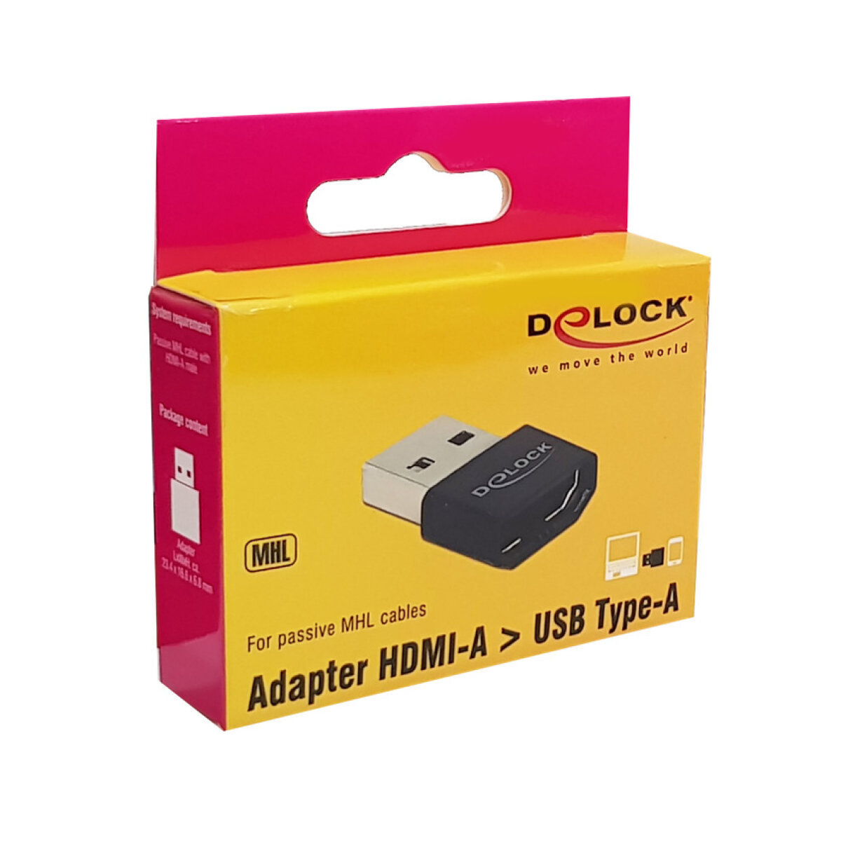 65680-1 DELOCK αντάπτορας USB σε HDMI-A θηλυκό 65680, μαύρος - Image 2