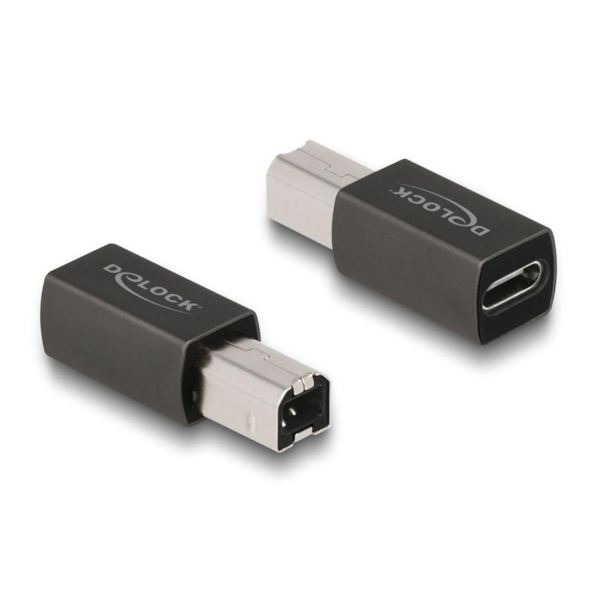 DELOCK αντάπτορας USB-C θηλυκό σε USB Type-B αρσενικό 65839, γκρι - Image 1