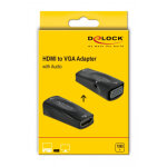 DELOCK αντάπτορας HDMI σε VGA 66560, με audio, 1080p/60Hz, μαύρος - Image 4
