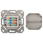 GOOBAY επιτοίχια πρίζα CAT 6 68244, 2x RJ45, 80x80mm, λευκή - Image 5
