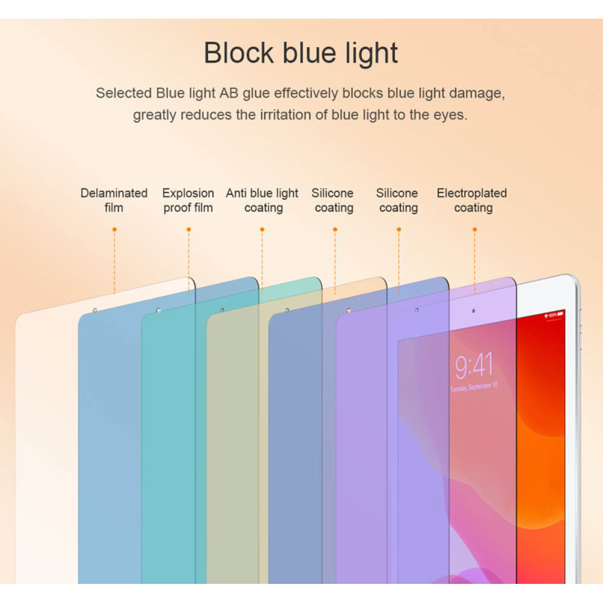 6902048195936-1 NILLKIN tempered glass V+ Anti Blue Light για Apple iPad 12.9" - Image 2