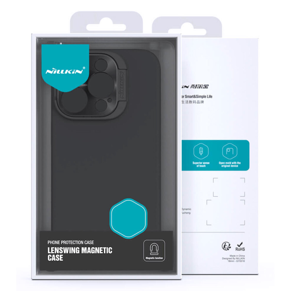 NILLKIN θήκη LensWing Magnetic για iPhone 15 Pro, μαύρη - Image 5