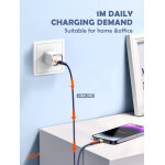 LDNIO καλώδιο USB-C σε USB LS801, 30W, 1m, λευκό - Image 3