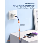 LDNIO καλώδιο USB-C σε USB LS801, 30W, 1m, λευκό - Image 3