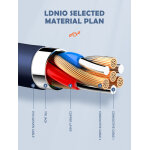 LDNIO καλώδιο USB-C σε USB LS801, 30W, 1m, λευκό - Image 5