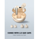 LDNIO earphones με θήκη φόρτισης T01, True Wireless, HiFi, Φ10mm, χρυσά - Image 6