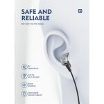 LDNIO earphones με μικρόφωνο HP08, 3.5mm σύνδεση, Φ13mm, 1.2m, γκρι - Image 2