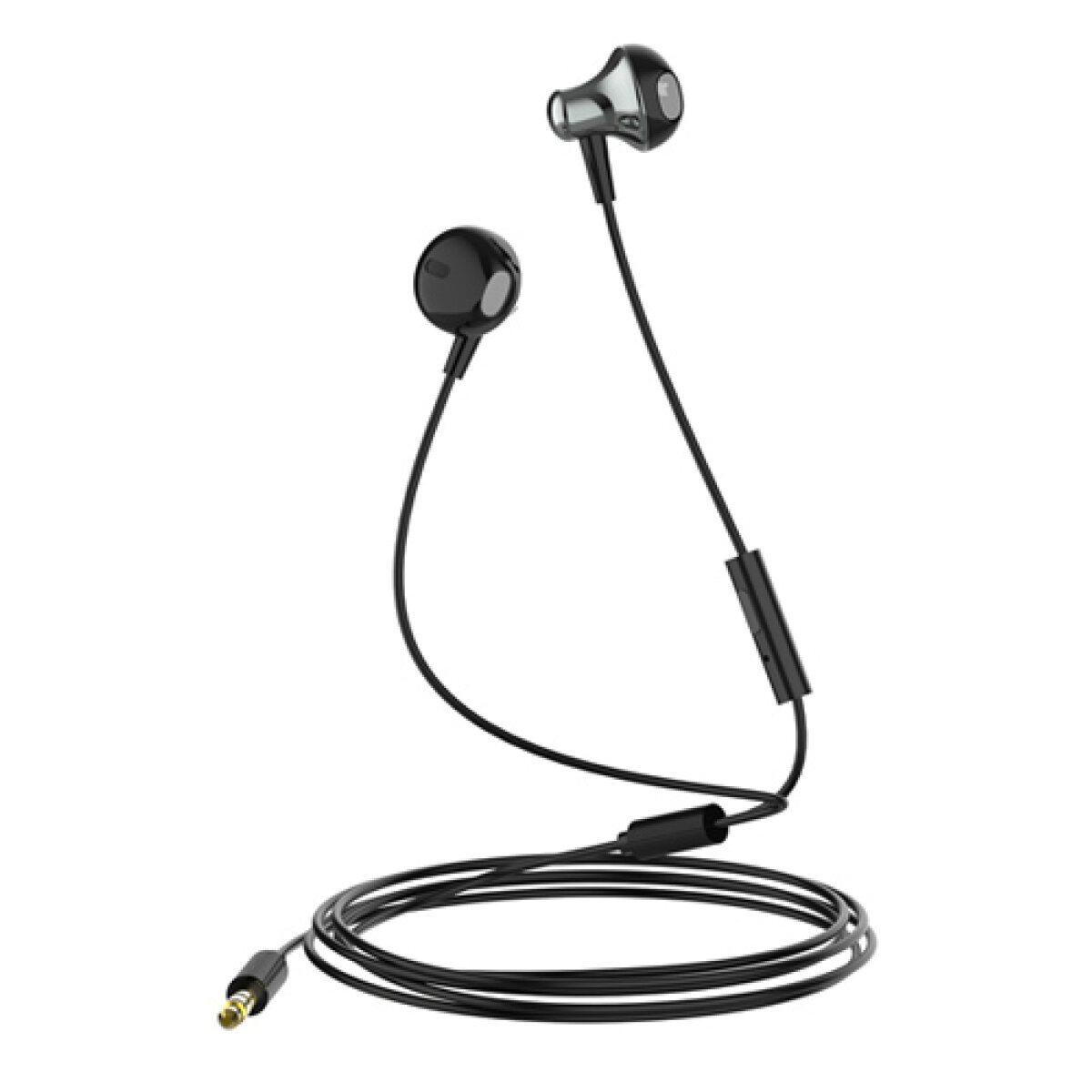 6933138600702-2 LDNIO earphones με μικρόφωνο HP08, 3.5mm σύνδεση, Φ13mm, 1.2m, γκρι - Image 3